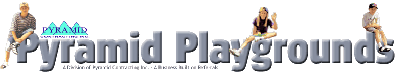 Pyramid Playgrounds Title with Kids - Link to Playground Home Page
